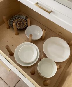 Rev-A-Shelf Adjustable Pegboard Drawer Divider Organizer, Trim to Fit Wooden Kitchen Cabinet Storage Utensil, Pots & Dish Rack, 30" x 21", 4DPS-3021 30 x 21 29 71Ed1Yj464L