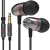 Betron ELR50 in Ear Headphones Earphones Wired with Noise Isolating Earbuds Tangle Free Cord Lightweight Carry Case Soft Ear Buds 3.5mm Plug (Black) 19 71EeE0WOZ9L
