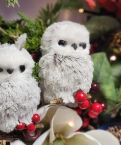 Kurt Adler 1 Set 2 Assorted Brown And White Owl Ornaments,white, grey 25 71EeIs7b 8L