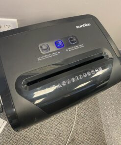 Suntiko Paper Shredder, 18-Sheet Cross Cut Level P-4, Shred Paper/Credit Card/CD, with Large Pull Out Bin,Insert Auto Jam Proof System Shredder for Home&Office 54 71EeN0Fv0fL 2