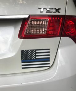 Magnet Me Up Thin Blue Line American Flag Magnet Decal, 4x6 Inch, Heavy-Duty Automotive Magnet for Car, Truck, SUV, Show Your Support for Police and Law Enforcement Officers, Made in The USA 30 71Ef4LVOppL