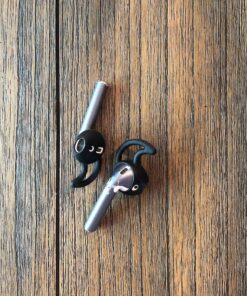 EarBuddyz 2.0 Ear Hooks and Covers Accessories Compatible with Apple AirPods 1 & 2 or EarPods Headphones/Earphones/Earbuds (3 Pairs) (Black) Black 42 71Ef4nTc8kL