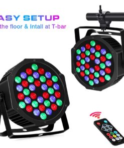 36LEDs Stage Par Lights 4 Pack - RGB LED Par Lights Sound Activated Auto Play by Remote & DMX Control Uplights for Wedding Birthday Church Music Light Show DJ Dance Party Events Stage Lighting 36LEDs Par Lights 4 Pack 17 71EfEW3PdtL