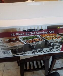 Party Essentials - UPK-33* - UPK-33 33 Piece Party Serving Kit, Includes Chafing Kits and Serving Utensils 34 71EftT04nBL