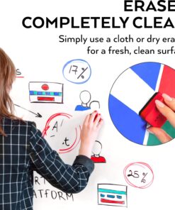 Arteza Dry Erase Markers, Bulk Pack of 52, Chisel Tip, 4 Assorted Colors with Low-Odor Ink, Whiteboard Markers, Back to School Supplies for Classroom, Office, or Home 1 Count (Pack of 52) 13 71Eg9lYm2QL