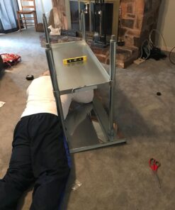 GRIDMANN Stainless Steel Kitchen Prep Table 48 x 24 Inches with Backsplash & Under Shelf, NSF Commercial Work Table for Restaurant and Home 48 in Long x 24 in Deep 47 71EgIfXqnOL