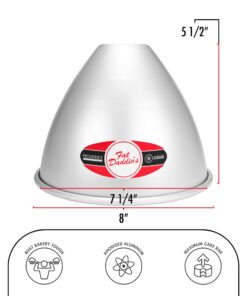 Fat Daddio's PDV-07 Dolly Varden Doll Cake Pan, 7.25 x 5.5 Inch, Silver 21 71Egy YOpjL