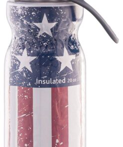 O2COOL Mist 'N Sip Misting Water Bottle 2-in-1 Mist And Sip Function With No Leak Pull Top Spout Sports Water Bottle Reusable Water Bottle - 20 oz (Patriot) American Flag 10 71EiJUGTpvL