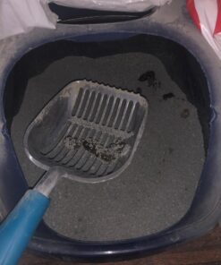 Chi-buy The Latest Update Metal Cat Litter Scoop POLISHING Blue Handle,Aluminum Alloy with TABS/Round Teeth Pet Kitty Litter Scooper 30 71EiYs1eQpL