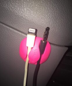 iGotTech Cable Clips and Cord Management System 6 Pack of Dual Slotted Adhesive Desktop Cable Organizers | Phone & Computer Wire Holder (Multicolor) Multicolored 35 71Eit65hCQL 1