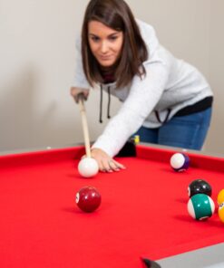 Hathaway Maverick 7-Foot Pool and Table Tennis Multi Game with Red Felt and Blue Table Tennis Surface. Includes Cues, Paddles and Balls 31 71EjqDLD9VL