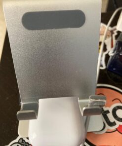 Lamicall Cell Phone Stand, Desk Phone Holder Cradle, Compatible with Phone 12 Mini 11 Pro Xs Max XR X 8 7 6 Plus SE, All Smartphones Charging Dock, Office Desktop Accessories - Silver Sliver 36 71Ek2sVPziL