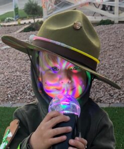 Olive Green Park Ranger/Mountie/ Smokey Bear Hat-One Size Fits Most Adults 15 71Ek4I n2mL