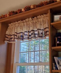 Woodland Silhouette Curtain Valance 9 71Ek58IJL