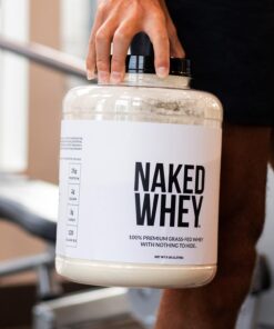 Naked WHEY 5LB 100% Grass Fed Unflavored Whey Protein Powder - US Farms, Only 1 Ingredient, Undenatured - No GMO, Soy or Gluten - No Preservatives - Promote Muscle Growth and Recovery - 76 Servings 76 Servings (Pack of 1) 30 71EkXw4sPgL