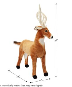 Melissa & Doug Giant Deer - Lifelike Stuffed Animal (over 3 feet long) 22 71Em8nxejhL 3