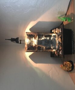 Namaste Zen Buddha Tabletop Water Fountain 11 1/2" Waterfall with LED Light for Indoor Table Desk - John Timberland 31 71EmedHpYWL