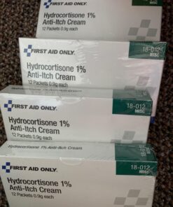 First Aid Only 18-012 Hydrocortisone Cream Packets, 12 Count 43 71EmjC1pRqL