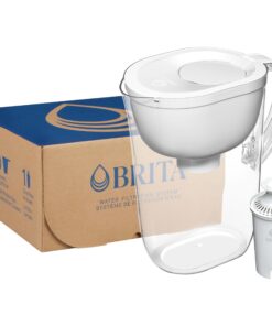 Brita Large 10-Cup Water Filter Pitcher with 1 Standard Filter, Made Without BPA, White (Design May Vary) 10cup Original 34 71EnCevJbOL
