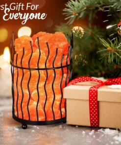 Himalayan Glow 1332 Piller Salt Basket Lamp, Single Pack, Amber Glow Pillar Design Basket Lamp - single pack 27 71EnKN6t2L