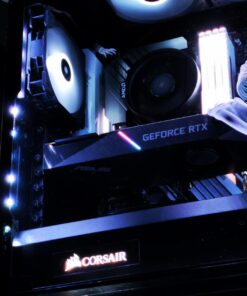 Corsair CORSAIR Crystal 570X RGB Mid-Tower Case, 3 RGB Fans, Tempered Glass - Mirror Black (CC-9011126-WW) 83 71EnqbSFdeL