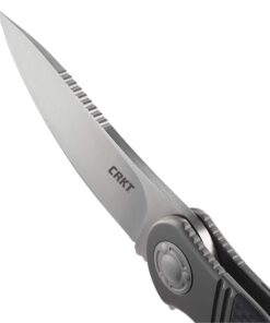 COLUMBIA RIVER KNIFE & TOOL Hootenanny EDC Folding Pocket Knife: Hunting, Outdoor, Everyday Carry, Satin Blade, Friction Grooves, IKBS Ball Bearing Pivot, Stainless Bolster, Nylon Handle, Pocket Clip K300KXP, Purple 40 71EoDSif3L