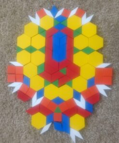 Melissa & Doug Pattern Blocks and Boards - Wooden Classic Toy With 120 Solid Wood Shapes and 5 Double-Sided Panels, Multi-colored - STEAM Animals, Tangrams Puzzle For Kids Ages 3+ Standard 54 71EoWgmCUKL