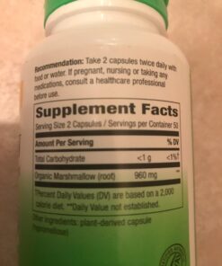 Nature's Way Premium Herbal Marshmallow Root 960 mg per serving 100 VCaps 29 71EoexUHQZL