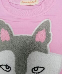 Alternative view of M RACLE Cute Little Girls' 2 Pieces Long Sleeve Top Pants Leggings Clothes Set Outfit 8 Years Pink Fox