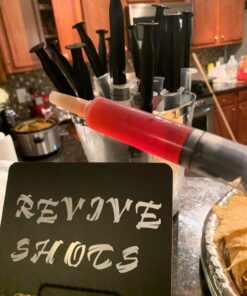 Jello Shot Syringes - 50 Pack 20ml Black Jello Plastic Injectors Shot Glass Individually Wrapped - Party Supplies for Birthday, Bachelorette, Halloween and NYE Party (Black) 21 71Eoo1o7uFL