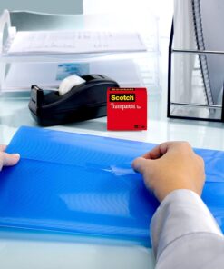 Scotch Brand Transparent Tape, Engineered for Office and Home Use, 3/4 x 2592 Inches, 3 Inch Core, Boxed, 2 Rolls (600-2P34-72),Clear 1 432 Foot (Pack of 1) 11 71EpHHMUpFS