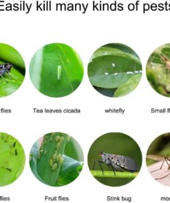 Alternative view of Faicuk 20-Pack Dual-Sided Yellow Sticky Traps for Flying Plant Insect Like Fungus Gnats, Aphids, Whiteflies, Leafminers - (6x8 Inches, Twist Ties Included) 20 PACK