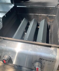 Hisencn 7635 15.3 inch Flavor Bars Porcelain-Enameled Flavorizer Bars, Heat Plate Replacement for Weber Spirit I & II 200 Series, Spirit E210, S210, E220, S220 with Front Control Knobs Porcelain Steel For Spirit I/II 200 26 71EqqAHx7QL