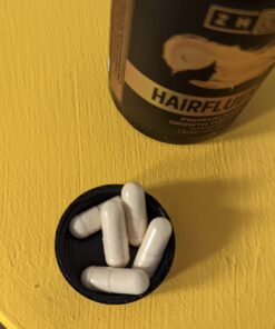 Zhou Hairfluence, Hair Growth Supplement with Biotin 5000mcg, Collagen, Keratin, Vitamin A, C, D3 & B12, Stronger Hair Skin and Nails, Non-GMO, Gluten Free, 60 Veg Caps 54 71ErIPj8ZL