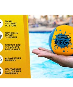 Wave Runner Soft Foam Water Skipping Ball 3Pack Bundle Speed Duo Set Includes Two Water Bouncing Grip Balls and One Water Skipping Disc with Mesh Bag Great Summer Toy Beach Swimming Pool River Lake… WR1200 15 71EsOCtRmLL