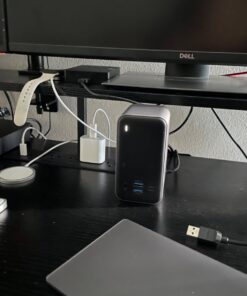 TOBENONE USB C Docking Station for 15 in MacBook - Dual Monitor Docking Station With 2 HDMI, 6 USB A, SD/Micro SD, LAN, 87W PD, Grey UDS013-No Power Adapter 39 71Eu42gSr8L