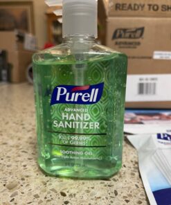 PURELL Advanced Hand Sanitizer Soothing Gel, Fresh Scent, 8 fl oz Pump Bottle (Pack of 4), 9674-06-ECDECO 39 71EuagCDBgL