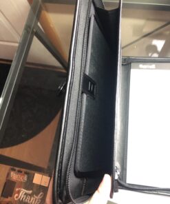 Samsill Professional Resume Padfolio with Secure Zippered Closure, 10.5 x 13 inches, Sleeve for 10.1 inch Tablet, 8.5 x 11 Notepad, Black Full Size 63 71EukjfHIzL