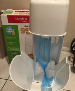 Playtex Diaper Genie Complete Diaper Pail with Odor Lock Technology, White 35 71Ev6dhl19L