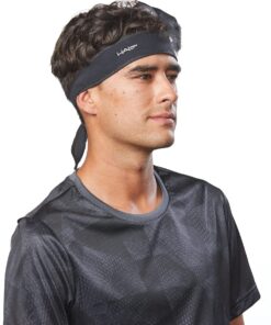 Halo Headband Halo I- Custom Fit- Tie Sweatband Pullover for Men and Women, No Slip with Moisture Wicking Dryline Fabric ROYAL 11 71EwQ id AS
