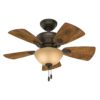 Hunter Fan Company 52090 Hunter Watson Indoor ceiling Fan with LED Light and Pull Chain Control, New Bronze finish 3 71ExisstxPL
