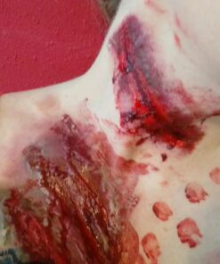 Mehron Makeup 3-D Gel | Gelatin Special Effects Makeup | Halloween FX Makeup & Scarring Gel | Fake Skin for Stage, Screen, Theater, Cosplay, and Halloween (2 oz) (Fleshtone) 2 Ounce (Pack of 1) Fleshtone 43 71EyIuY6G9L