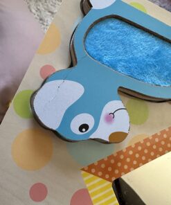 Melissa & Doug First Play Wooden Touch and Feel Puzzle Peek-a-Boo Pets With Mirror 22 71EyREha IL