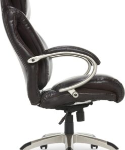 Serta Big and Tall Executive Office Chair with AIR Technology and Ergonomically Layered Body Pillows, Supports up to 350 Pounds, Bonded Leather, Roasted Chestnut 21 71EyjSx0wTL