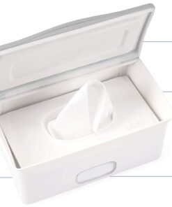 Ubbi Baby Wipes Dispenser, Baby Wipes Case, Baby Wipes Holder With Weighted Plate, Keeps Wipes Fresh And Non-Slip Rubber Feet, Gray Gray Wipes Dispenser 25 71EzIMzs1vL