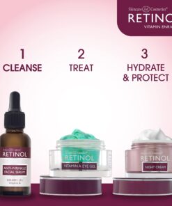 Retinol Anti-Wrinkle Facial Serum – Vitamin A Concentrate Improves Skin’s Elasticity & Tone and Minimizes Appearance of Fine Lines & Wrinkles – Look Younger With The Age-Defying Power Of Retinol 16 71F 1XVLENL