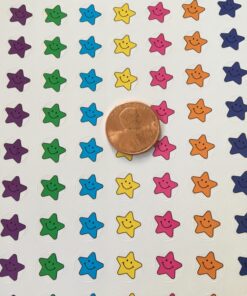 Teacher Created Resources Mini Stickers Valu Pack, Smiley Stars (5141) 12 71F IVbCGL