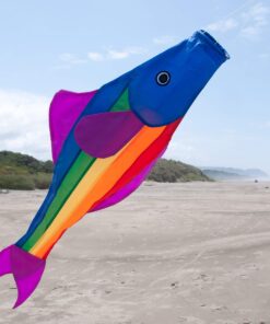 In the Breeze Rainbow Fishy Trout 48 Inch Windsock - Fun Fish Hanging Decoration - Fade Resistant Material for Long Lasting Bright Colors,4116 48" Rainbow Fish 11 71F j0D1gCL