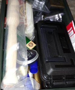 MTM AC11 Ammo Can for Bulk Ammo, Lockable, Water-Resistant, Heavy-Duty Dual Latches, Double Padlock Tabs, USA Made, Forest Green 29 71F19BU0jUL