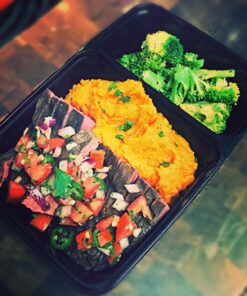 40 Pack - SimpleHouseware 2 Compartment Food Grade Meal Prep Storage Container Boxes (28 ounces) 40 Pack 28 71F1QYLAN4L